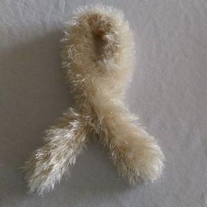 Homemade Scarf. Homemade Scarf. Purple Funfur. 32"x3" Funfur.36"x3"